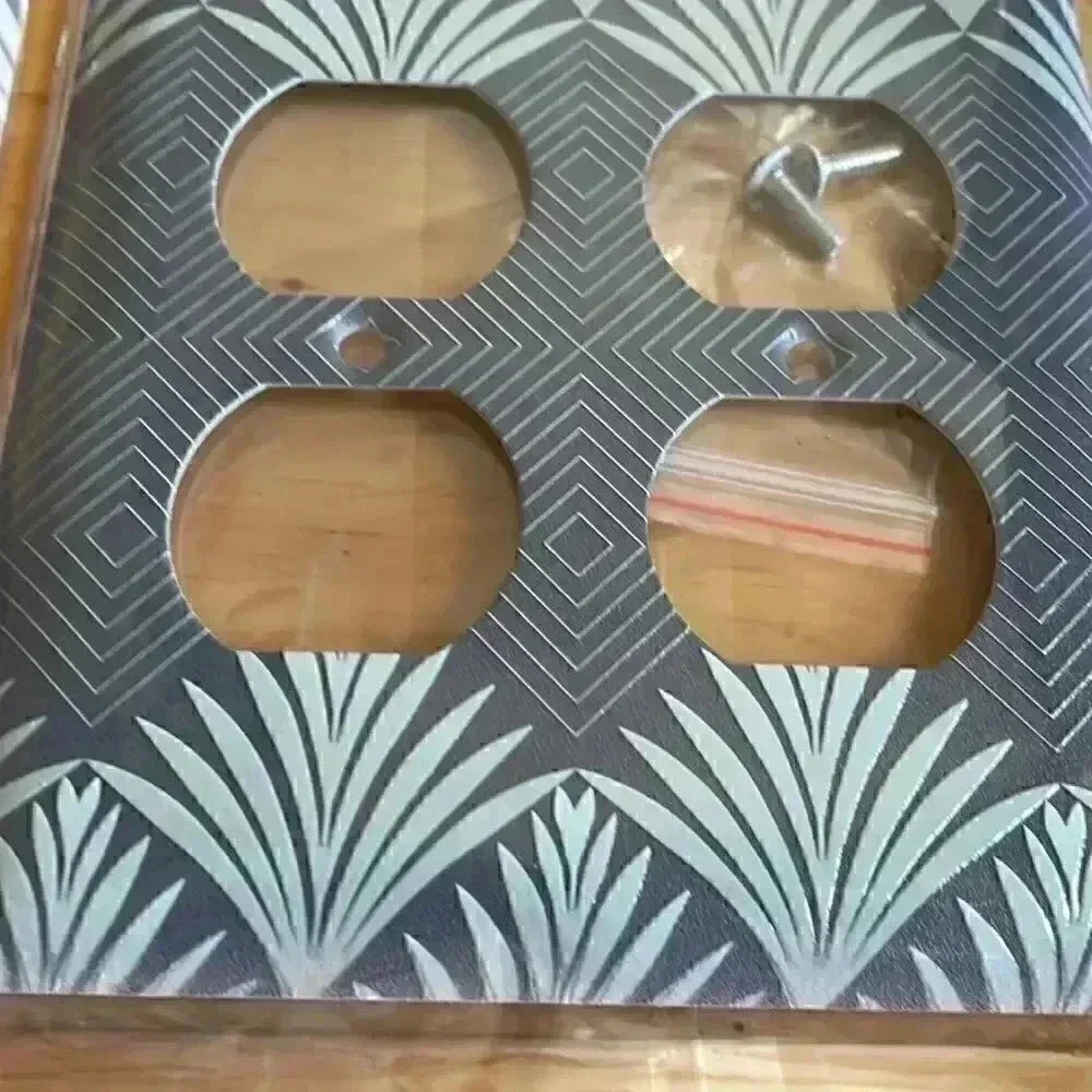 Two art deco outlet replacement plates NWT